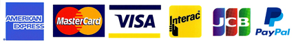We Accept Major Credit Cards